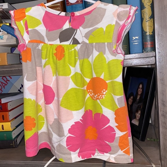 Carter’s 24 Months bright floral shirt 2T kids top​ - Picture 3 of 4